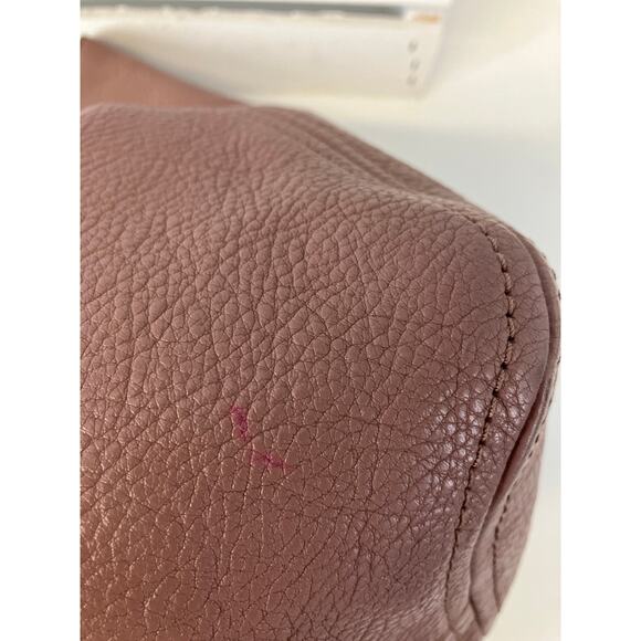 Michael Kors, large mauve leather shoulder bag - Picture 9 of 16